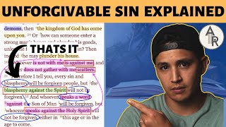 Fully Explaining The Unforgivable Sin With Scripture