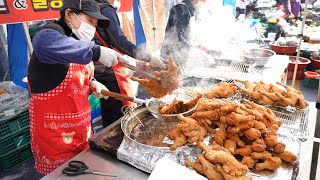 Korean Rural Market's Fried Chicken - Crisp Fried Chicken and Seasoned Chicken Gangjeong!