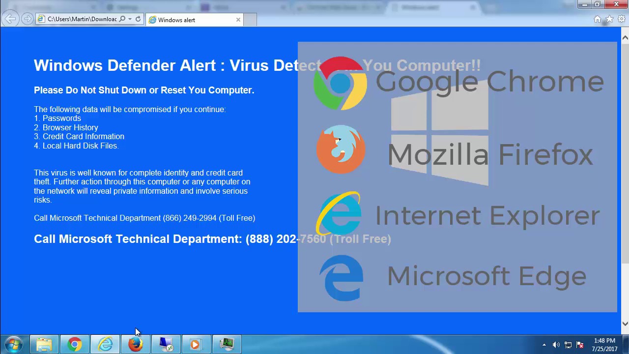 Zeus Virus Detected Alert (Removal Guide) Under Two Minutes - YouTube