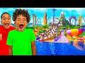 SURPRISING DJ & KYRIE WITH A TRIP TO THE BEST WATER PARK IN THE WORLD | The Prince Family Clubhouse