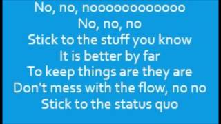 High School Musical - Cast - Stick To The Status Quo (Lyrics)