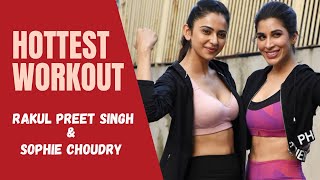 Hottest Workout of Rakul Preet Singh with Sophie Choudry #rakulpreetsingh #sophiechoudry