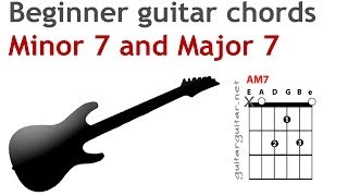 Open major and minor seventh (7) chords on the guitar - guitarguitar,.net