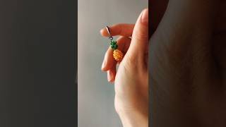 Beaded pineapple 🍍 #beads #diy #seedbeads #beading #handmade #beadjewelry
