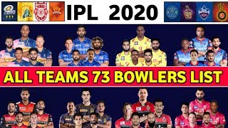 IPL 2020 : 73 Batsman List Of All 8 IPL Teams For IPL 2020 | All Players List | All Teams Squad
