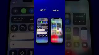 IOS 17 vs IOS16 😱🔥🔥 Control center iOS 17? 🤔 #treading #shorts #iphone #ios16 #ios17