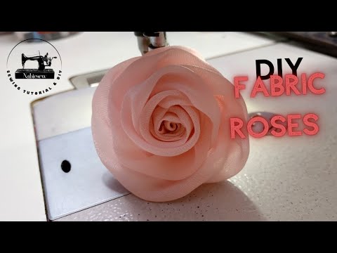 рџ њ Diy Fabric Roses How To Make A Simple Fabric Flowers Nabiesew