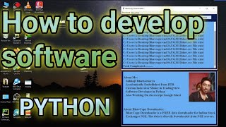 How to develop Software using Python Part 1 | Python | #Stock Data Analysis