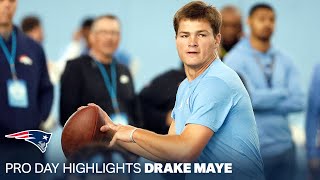 Drake Maye UNC Pro Day Highlights | 2024 New England Patriots First Round Draft