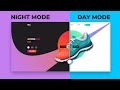 Drag to switch between Day and Night Mode | Website Design Tutorial. Part 01