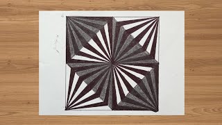 How to draw 3D Optical illusion Drawing