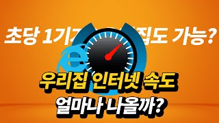 우리집 인터넷 속도 측정법 총정리(feat. 측정사이트 공유)