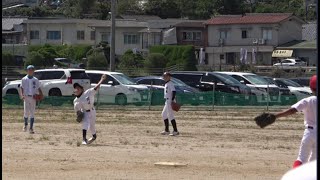 《学童》【カープ Jr 2023】　シートノック（後半）外野ノック　【神宮への道】《最終選考直前メンバー》