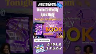 Join us for our Women’s Monthly Book Study TONIGHT @6:30 PM #WomensMinistry #BibleStudy #faith