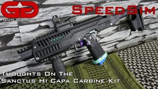 SpeedSim: Thoughts on the Sanctus Customs Hi Capa Carbine Kit