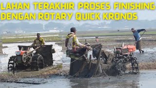 Lahan terakhir Kang Dayan di musim katiga proses finishing dengan traktor rotary Quick Kronos