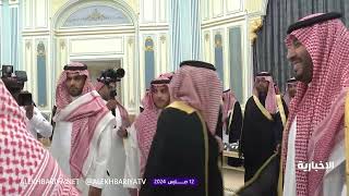 #ولي_العهد الأمير محمد بن سلمان يستقبل المهنئين بشهر #رمضان