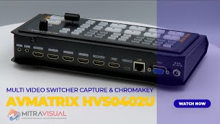 AVMATRIX HVS0402U 4 HDMI LIVE STREAMING SWITCHER CAPTURE CHROMAKEY