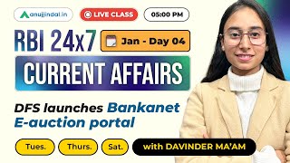 Finance Current Affairs | GA for RBI Exam 2025 | RBI 247 Anuj Jindal | RBI Grade B Preparation 2025