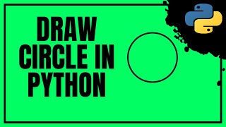 Draw Circle in Python (Turtle) | Mr. Cormy
