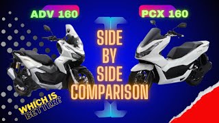 Which ia better? ADV 160 or PCX 160 - Side by Side Comparison