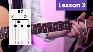 Beginner Acoustic Guitar Lesson #3 • Easy Blues Chords
