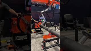 Large gantry crane Cnc machine welding robot at fabtech 2023 pretty sweet machine