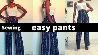 DIY||HOW TO SEW PANTS EASY//#transformer une jupe en pantalon