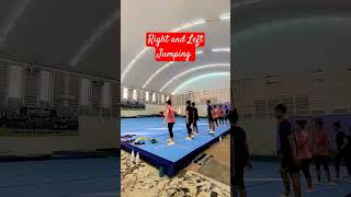 Right and left jumping #aerobicgymnastics