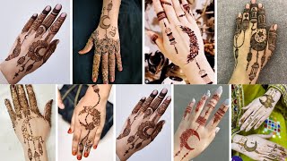 Chand Mehndi Design For Eid |Chand Mehandi Designs|Chand Mehndi Tatto Design||