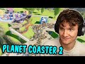 Teo makes an amusement park in Planet Coaster 2