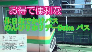 お得で便利な　休日おでかけパス　のんびりホリデーSuica パス　をご紹介