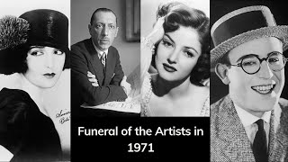 Funeral of artists who died in 1971/celebrity obituary