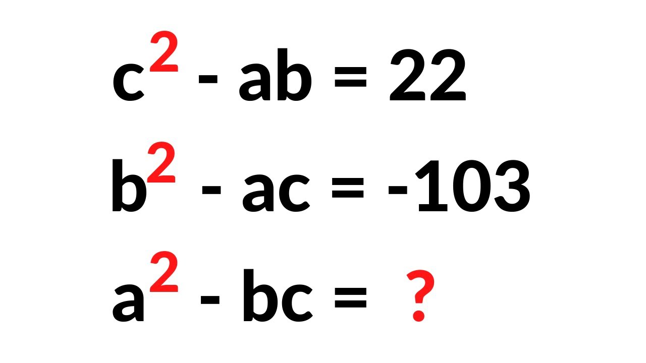 A Nice Algebra Challenge - YouTube