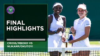 Nijkamp / Okutoyi vs Cross / Mboko | Girls' Doubles Final Highlights | Wimbledon 2022