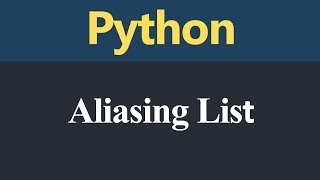 Aliasing List in Python (Hindi)