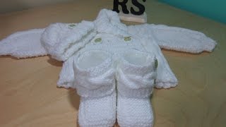 How to knit newborn cable bootties for beginners