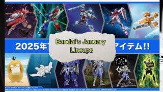 Bandai's January Lineup Release #gundam #bandai #gunpla #robot