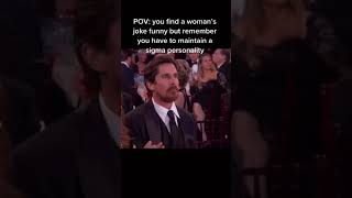 The priority of maintaining a sigma personality 🥶 ft. Christian Bale at the Oscars #shorts