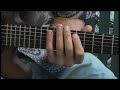 Playing E-Flat Minor 7 Flat 5 Arpeggios on Guitar