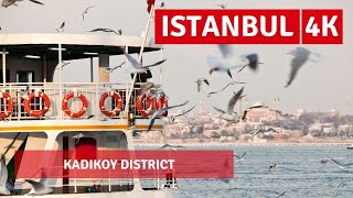 JAN 2022 ,Istanbul Walking Tour Kadikoy District |4k UHD 60fps|4k UHD 60fps