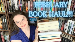 FEBRUARY 2021 BOOK HAUL!!! [Adult Sci-fi & fantasy, YA fantasy, & YA contemporary]!!!