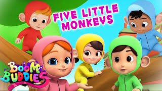 Five Little Monkeys jumping On The Bed Song And Videos for Kids from Boom Buddies
