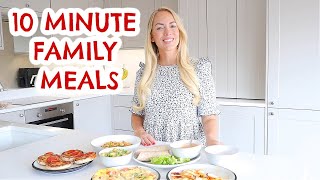 10 MINUTE FAMILY MEALS THAT YOU'LL LOVE! 😋 5 FAST DINNER IDEAS  |  Emily Norris
