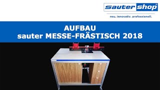 Aufbau des sauter Messe-Frästisch 2018 | sautershop