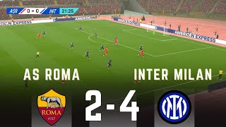 AS ROMA VS INTER MILAN 2-4 | SERIE A 2024 |SIMULAZIONE  #seriea