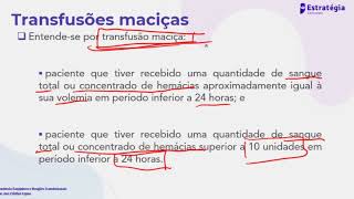 Hemoterapia: Transfusão Sanguínea e Reações Transfusionais