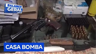 Polícia descobre casa usada pelo PCC para armazenar armas e drogas em SP