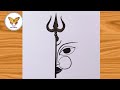 Maa durga drawing| Easy drawing tutorial| @karabiartsacademy6921