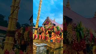 sabarimala ayyappan temple sannidhanam flower decoration